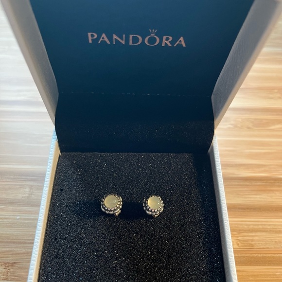 Pandora Jewelry - Pandora Aquamarine Birthstone Stud Earrings